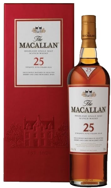 Macallan 25 Year Single Malt Scotch Bottle Values