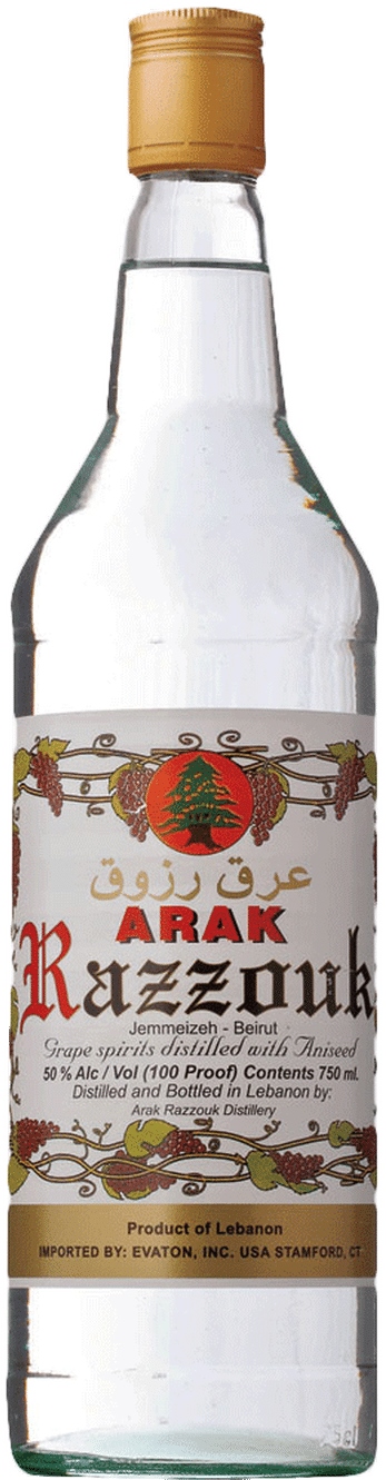 Razzouk Arak 100 proof Bottle Values